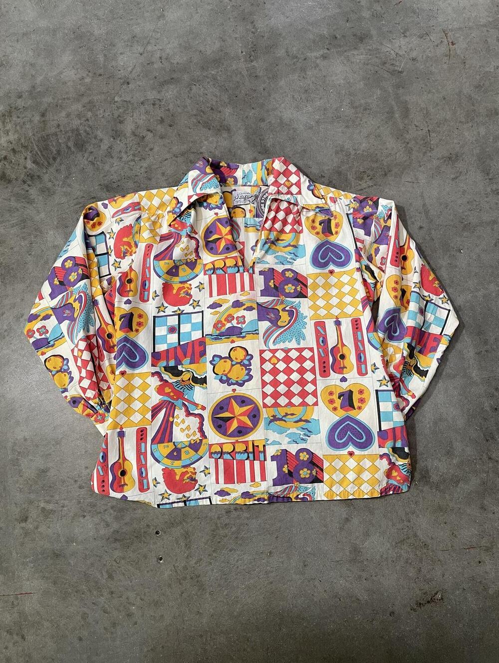 Vintage 1970s Arrow Phase 2 Pullover hippie hippy vtg 70s